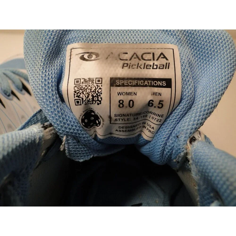 Pickleball Sneakers Acacia Corrine Edition Athletic Shoes Size Womens 8 Mens 6.5 - Picture 7 of 10